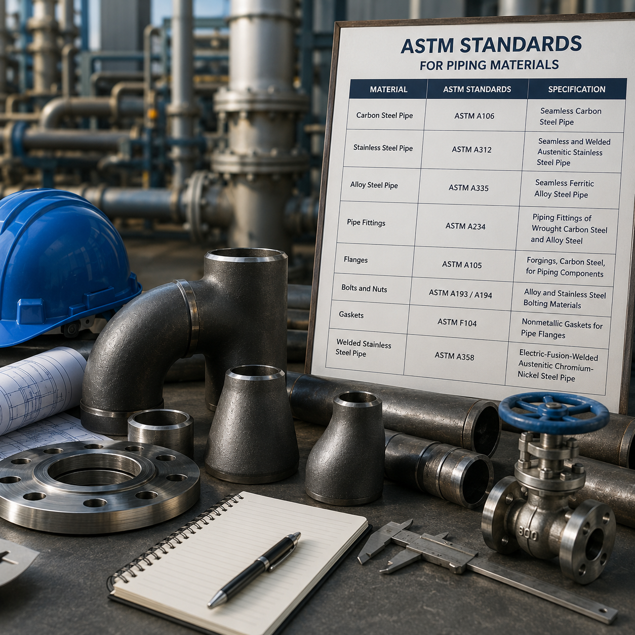 ASTM Standards for Piping Materials: A Quick Reference for Engineers