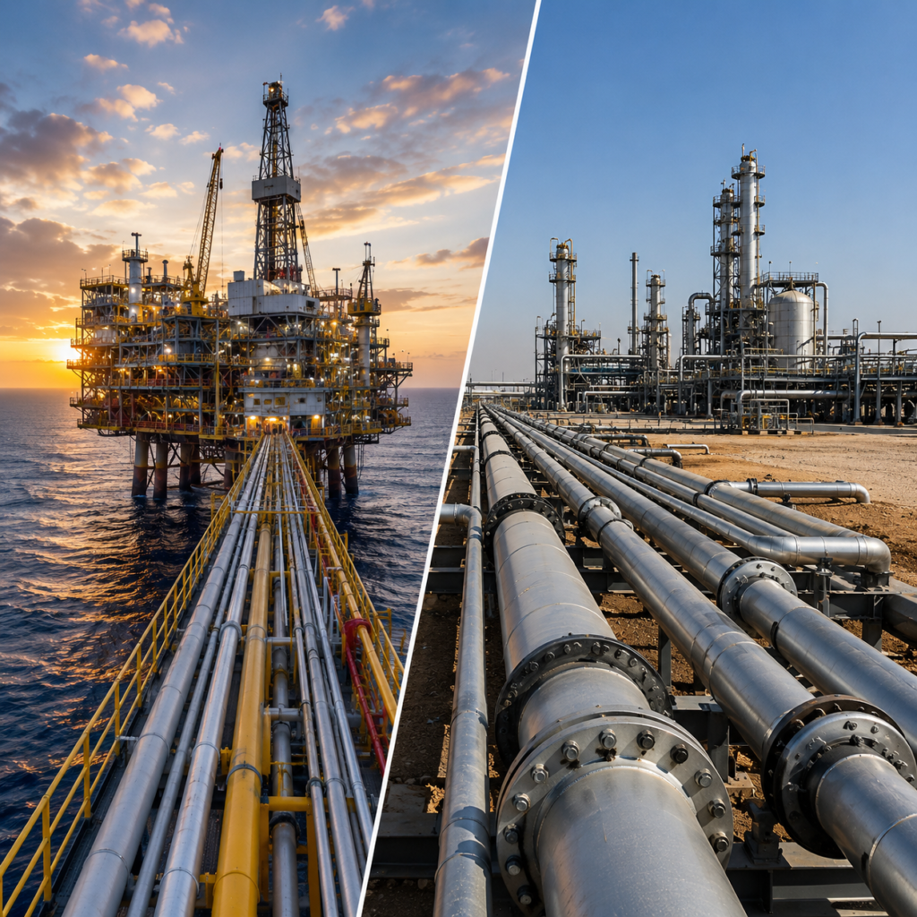 Offshore vs. Onshore Piping Different Demands, Different Materials